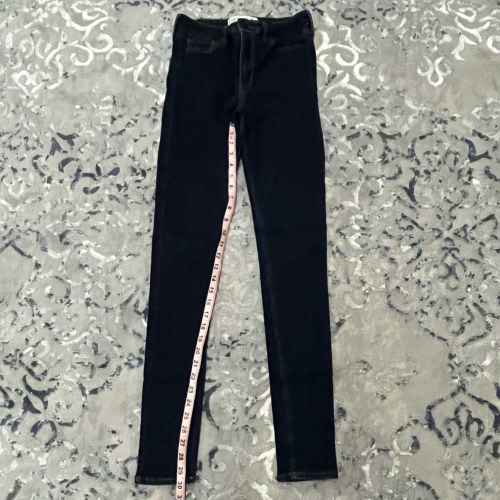 Abercrombie Dark Wash High Rise Super Skinny Jeans